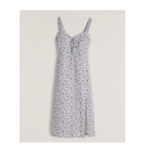 NWT abercrombie & Fitch Cinch Front Midi Dress